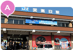 A JR宮島口駅